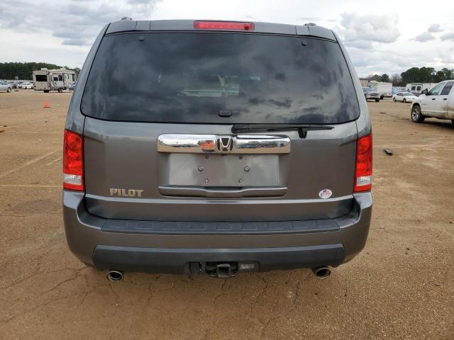 5FNYF3H58BB054993 - 2011 HONDA PILOT EXL GRAY photo 6