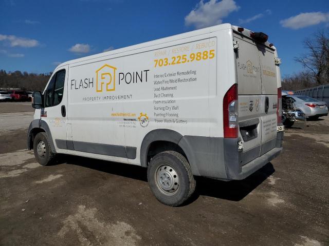 3C6TRVAG6JE109803 - 2018 RAM PROMASTER 1500 STANDARD WHITE photo 2