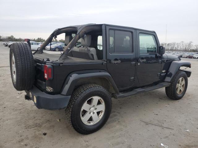 1J4GA59117L162310 - 2007 JEEP WRANGLER SAHARA BLACK photo 3