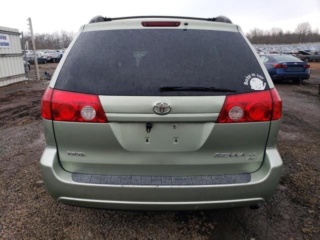 5TDBA23C06S061149 - 2006 TOYOTA SIENNA LE GREEN photo 6