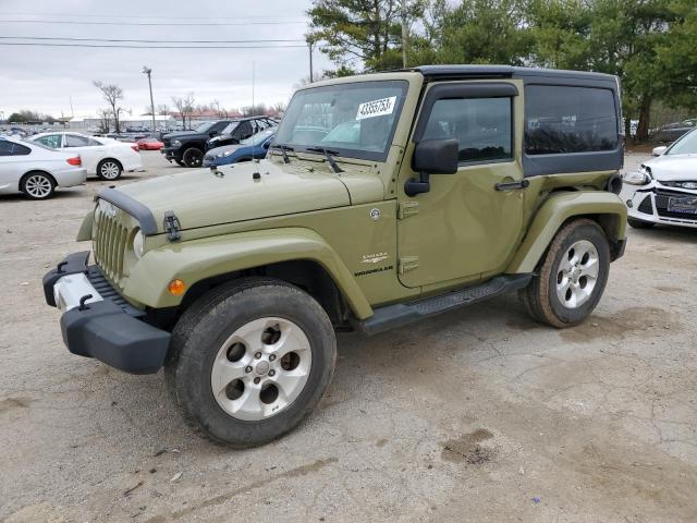 1C4AJWBG9DL684601 - 2013 JEEP WRANGLER SAHARA GREEN photo 1