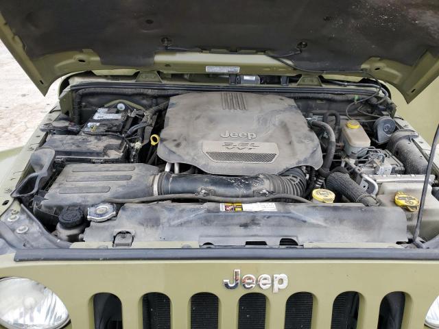 1C4AJWBG9DL684601 - 2013 JEEP WRANGLER SAHARA GREEN photo 11