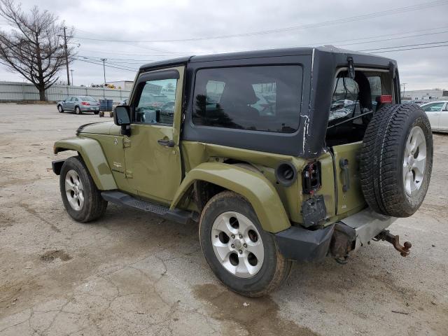 1C4AJWBG9DL684601 - 2013 JEEP WRANGLER SAHARA GREEN photo 2