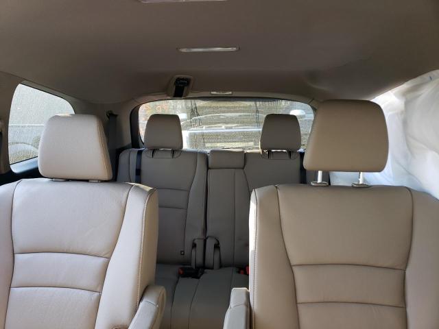 5FNYF5H66NB004540 - 2022 HONDA PILOT TOURING WHITE photo 10