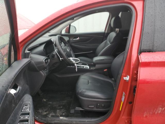 5NMS33AD7LH277347 - 2020 HYUNDAI SANTA FE SEL Կարմիր լուսանկար 7