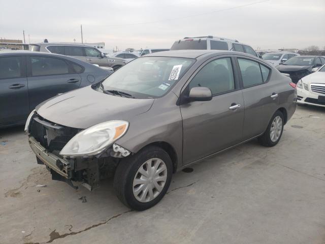 3N1CN7AP3DL880920 - 2013 NISSAN VERSA S GRAY photo 1