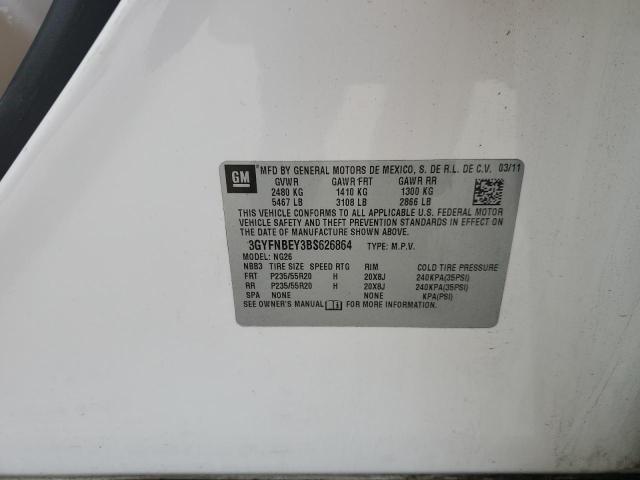 3GYFNBEY3BS626864 - 2011 CADILLAC SRX PERFORMANCE COLLECTION 白色 照片 13