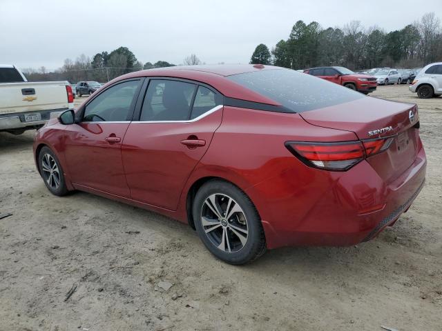 3N1AB8CV1LY239042 - 2020 NISSAN SENTRA SV RED photo 2