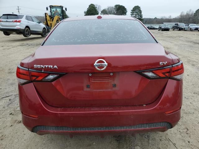 3N1AB8CV1LY239042 - 2020 NISSAN SENTRA SV RED photo 6