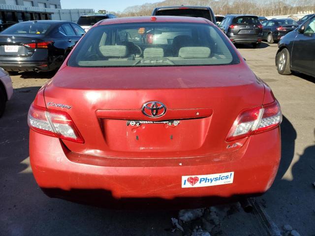 4T4BF3EK0AR027438 - 2010 TOYOTA CAMRY BASE RED photo 6