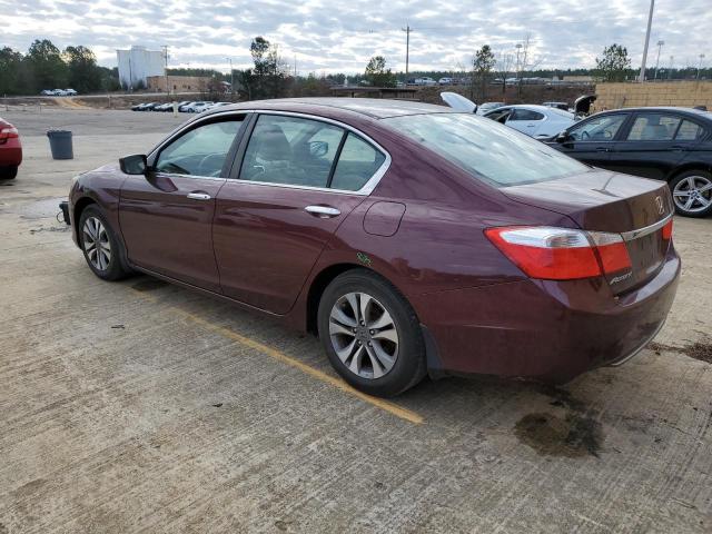 1HGCR2F38FA055185 - 2015 HONDA ACCORD LX BURGUNDY photo 2