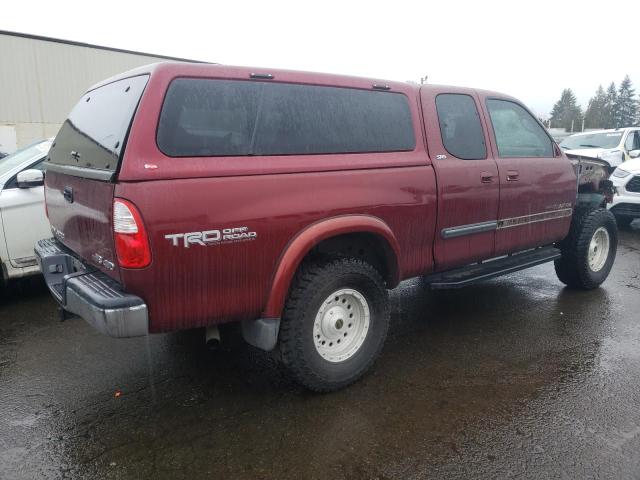 5TBBT44105S467250 - 2005 TOYOTA TUNDRA ACCESS CAB SR5 RED photo 3