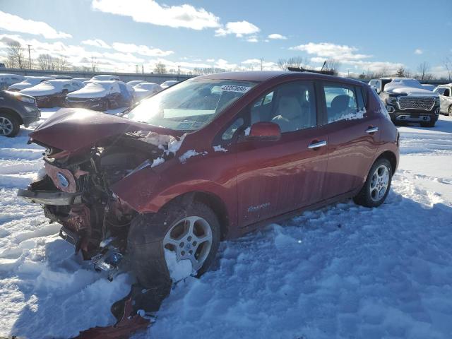 1N4AZ0CP7DC411408 - 2013 NISSAN LEAF S MAROON photo 1