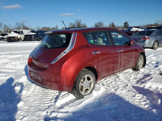 1N4AZ0CP7DC411408 - 2013 NISSAN LEAF S MAROON photo 3