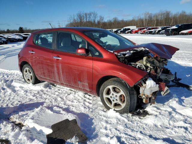 1N4AZ0CP7DC411408 - 2013 NISSAN LEAF S MAROON photo 4