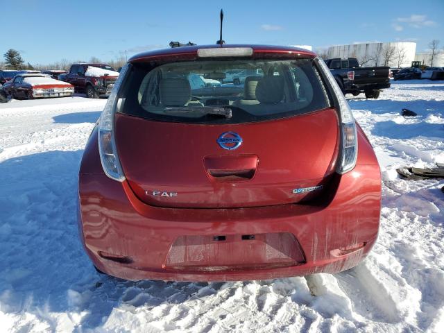 1N4AZ0CP7DC411408 - 2013 NISSAN LEAF S MAROON photo 6