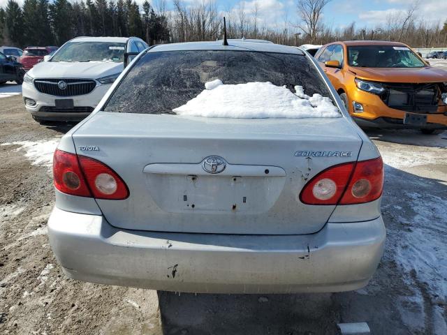 2T1BR32E25C501171 - 2005 TOYOTA COROLLA CE SILVER photo 6