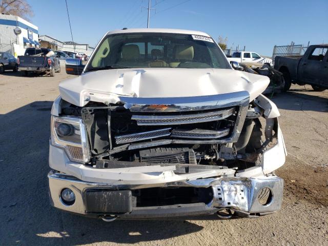 1FTFW1ET5EKG48611 - 2014 FORD F150 SUPERCREW WHITE photo 5