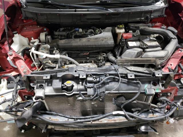 KNMAT2MV0FP516789 - 2015 NISSAN ROGUE S RED photo 11