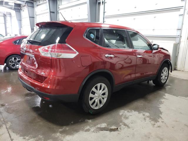 KNMAT2MV0FP516789 - 2015 NISSAN ROGUE S RED photo 3