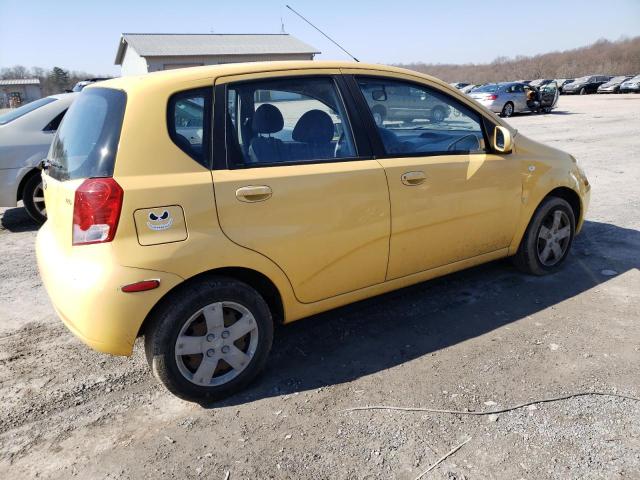 KL1TD66608B115995 - 2008 CHEVROLET AVEO BASE YELLOW photo 3