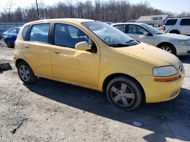 KL1TD66608B115995 - 2008 CHEVROLET AVEO BASE YELLOW photo 4