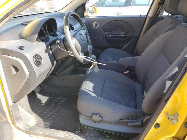 KL1TD66608B115995 - 2008 CHEVROLET AVEO BASE YELLOW photo 7