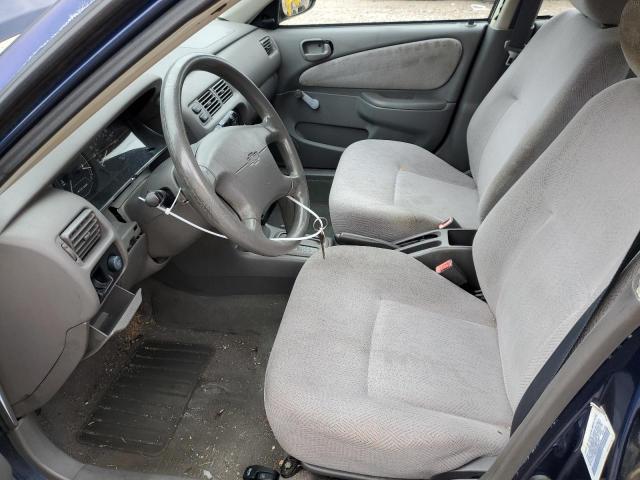 1Y1SK5289WZ421539 - 1998 CHEVROLET GEO PRIZM BASE BLUE photo 7