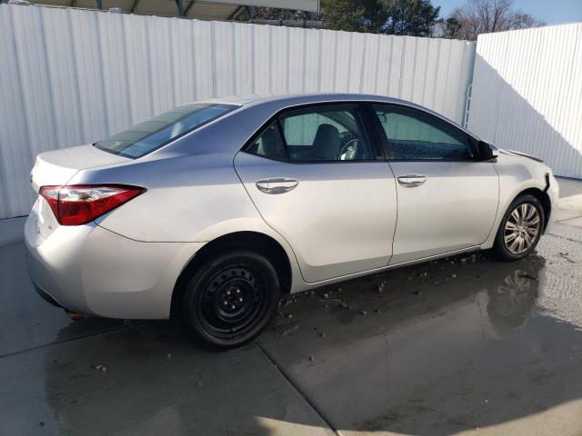 5YFBURHE3EP065780 - 2014 TOYOTA COROLLA L SILVER photo 3