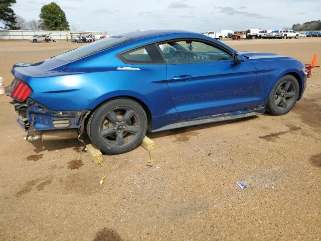 1FA6P8AM3H5209744 - 2017 FORD MUSTANG BLUE photo 3