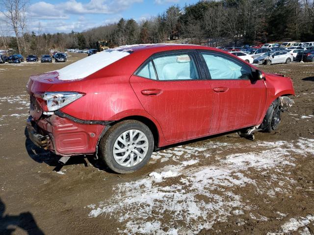 2T1BURHE0HC816502 - 2017 TOYOTA COROLLA L BURGUNDY photo 3