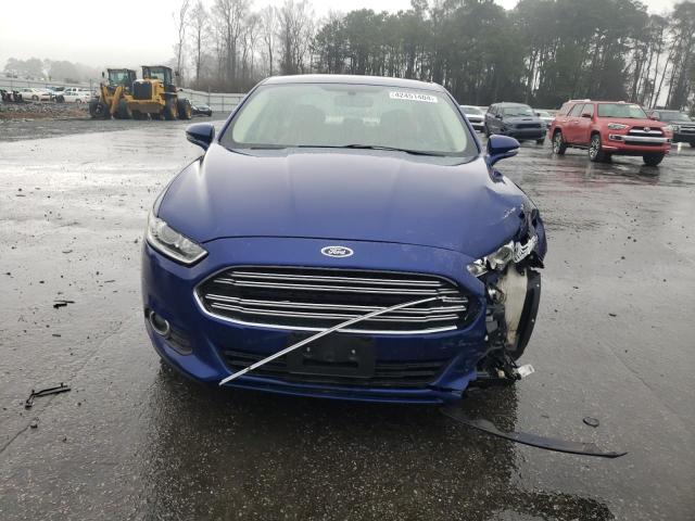 3FA6P0HDXER387487 - 2014 FORD FUSION SE BLUE photo 5