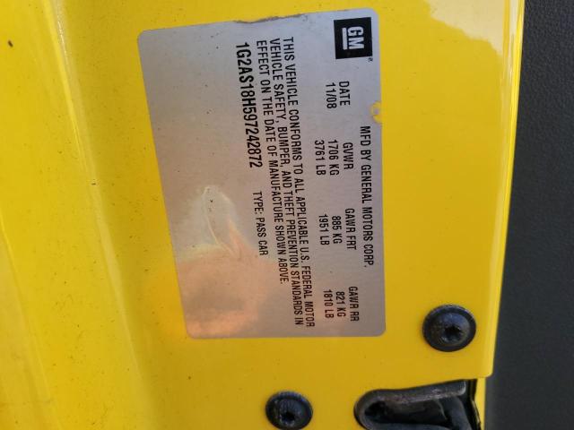 1G2AS18H597242872 - 2009 PONTIAC G5 Altın fotoğraf 12