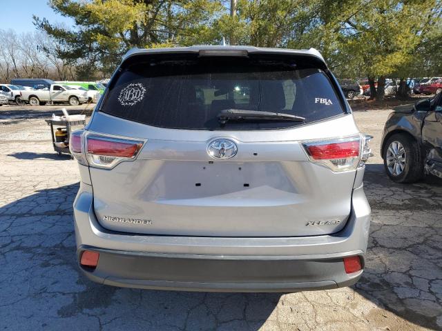 5TDJKRFH9FS214961 - 2015 TOYOTA HIGHLANDER XLE GRAY photo 6