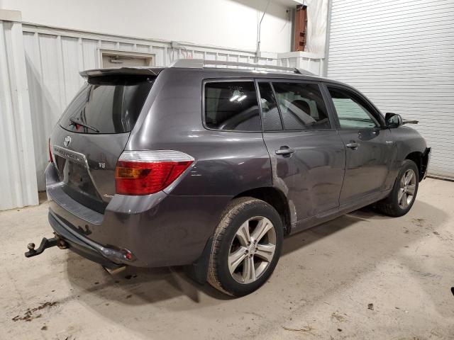 JTEES43A682073350 - 2008 TOYOTA HIGHLANDER SPORT GRAY photo 3