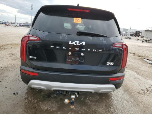 5XYP2DHC1NG277854 - 2022 KIA TELLURIDE LX BLACK photo 6