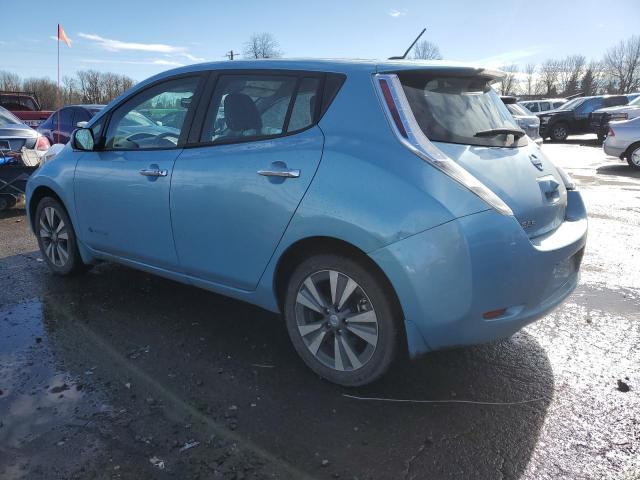 1N4AZ0CP8FC325480 - 2015 NISSAN LEAF S TEAL photo 2