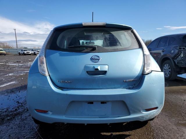 1N4AZ0CP8FC325480 - 2015 NISSAN LEAF S TEAL photo 6