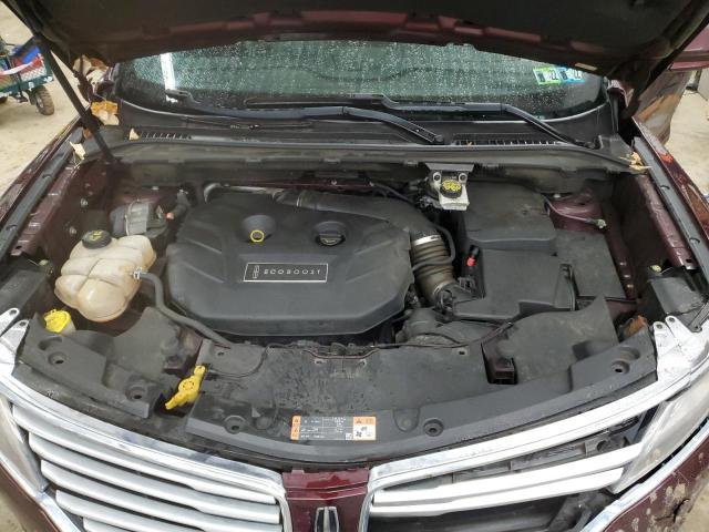 5LMCJ2D97GUJ07699 - 2016 LINCOLN MKC SELECT Burgund zdjęcie 12