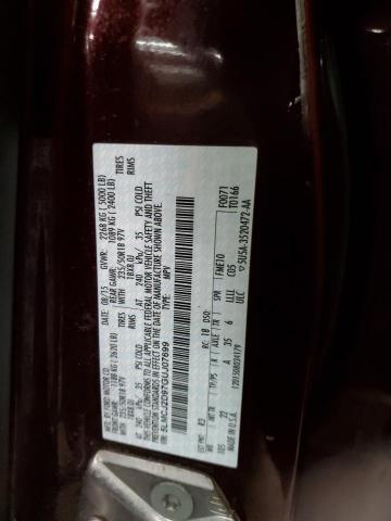 5LMCJ2D97GUJ07699 - 2016 LINCOLN MKC SELECT Burgund zdjęcie 13