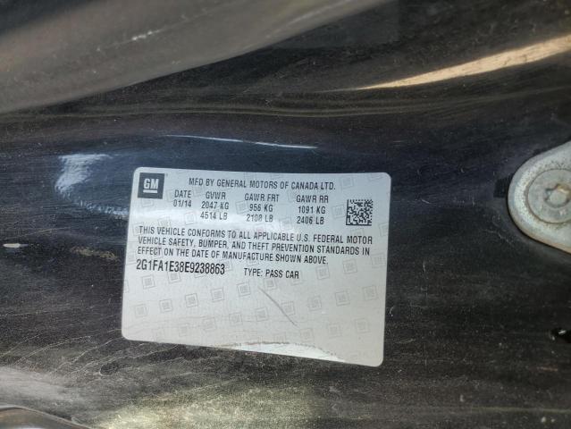 2G1FA1E38E9238863 - 2014 CHEVROLET CAMARO LS GRAY photo 12