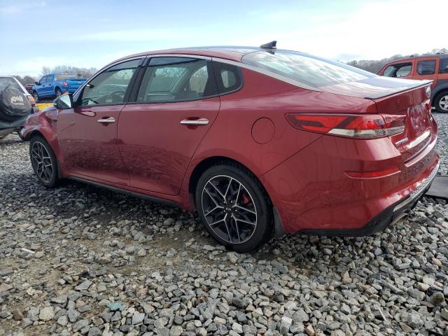 5XXGW4L21KG327512 - 2019 KIA OPTIMA SX MAROON photo 2