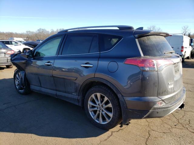 JTMDJREV9JD176451 - 2018 TOYOTA RAV4 HV LIMITED GRAY photo 2