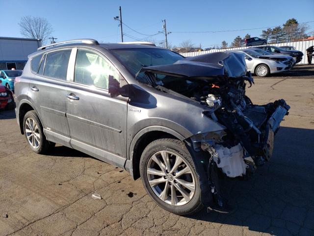 JTMDJREV9JD176451 - 2018 TOYOTA RAV4 HV LIMITED GRAY photo 4