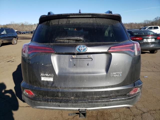 JTMDJREV9JD176451 - 2018 TOYOTA RAV4 HV LIMITED GRAY photo 6