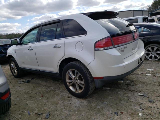 2LMDJ6JC5ABJ23559 - 2010 LINCOLN MKX WHITE photo 2