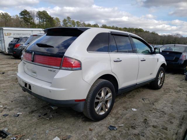 2LMDJ6JC5ABJ23559 - 2010 LINCOLN MKX WHITE photo 3