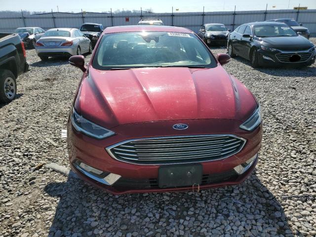 3FA6P0RU2HR262695 - 2017 FORD FUSION TITANIUM HEV BURGUNDY photo 5