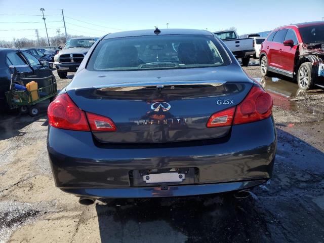 JN1DV6AR0BM653123 - 2011 INFINITI G25 BLUE photo 6