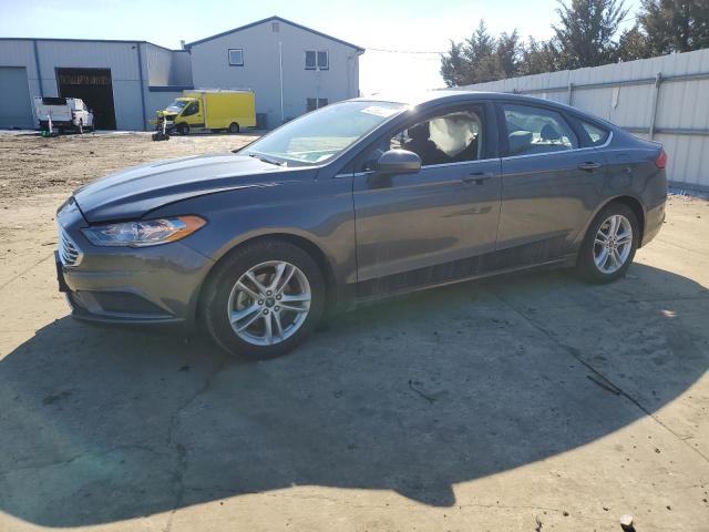 3FA6P0HD1JR237519 - 2018 FORD FUSION SE GRAY photo 1